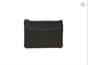 8865 - Leather Mini Wallet with Expandable Front Pocket