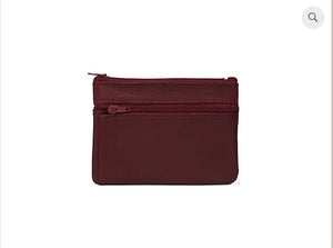 8865 - Leather Mini Wallet with Expandable Front Pocket