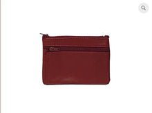 8865 - Leather Mini Wallet with Expandable Front Pocket