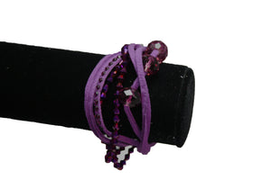 DH08 - Mixed-bead Multi-strand Fashion Bracelet