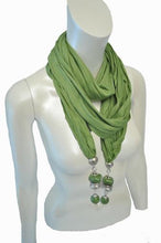FPE - Scarf with Beaded Tassels and Silver Accents