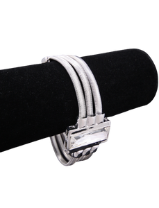 H0232 - Multi-band Fashion Bracelet with Crystal Pendant