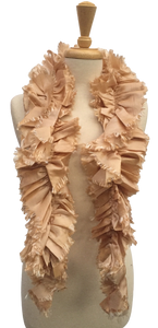 TR - Fringed and Layered Truffle Scarf