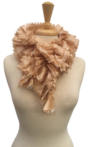 TR - Fringed and Layered Truffle Scarf