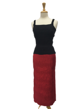 B811 - Greta Crinkle long Murat skirt.  Made in France
