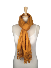 PA4 - Solid Color Pashmina with Braided Fringe (Acrylic)