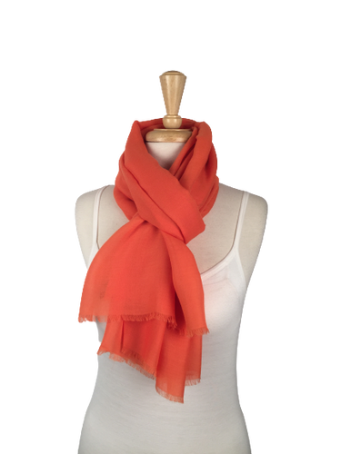 PA13 - Soft and Light Scarf with Fringed Ends