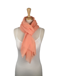 PA13 - Soft and Light Scarf with Fringed Ends