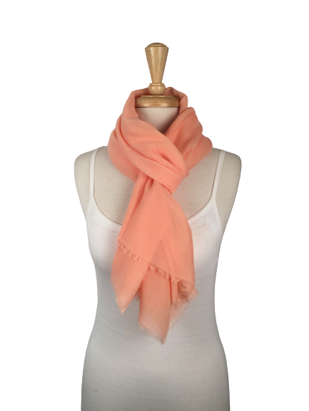 PA13 - Soft and Light Scarf with Fringed Ends