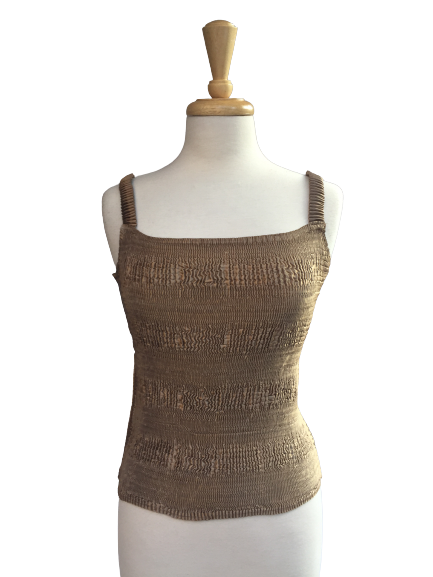 B304 - Elisa Tank top in a solid color. Made in France