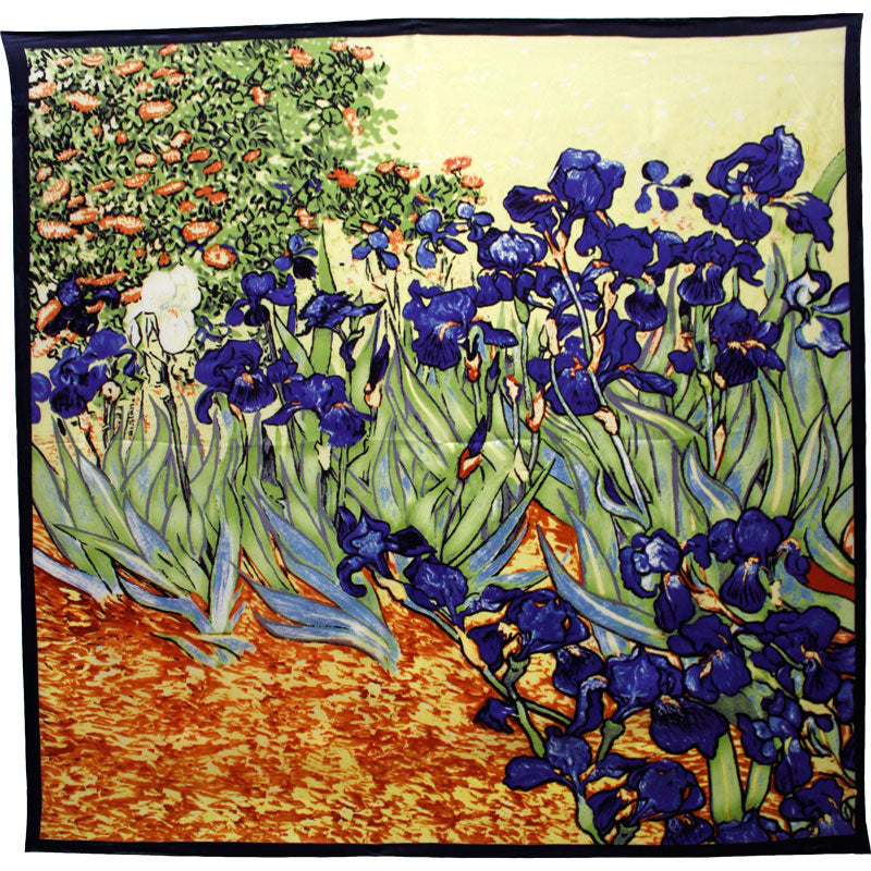 Van Gogh Detail from Irises in Dark Blue